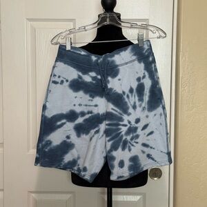 Abercrombie & Fitch Blue Tie-Dye Athletic Shorts